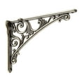 thumbnail image 1 of simhoa Wall Shelf Bracket Compact Shelf Support for Kitchen Book Shelves Wall Decor Silver, 1 of 8