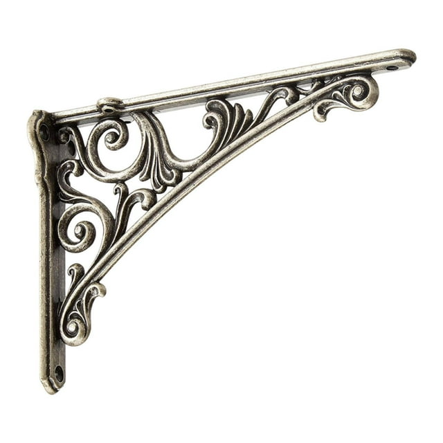 simhoa Wall Shelf Bracket Compact Shelf Support for Kitchen Book Shelves Wall Decor Silver