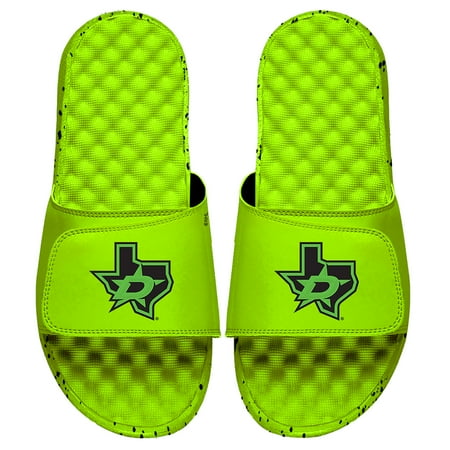 

ISlide Neon Green Dallas Stars Secondary Blackout Logo Slide Sandals