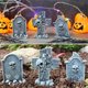 thumbnail image 4 of Decoraciones de lápidas de resina, 3 lápidas para decoraciones de cementerio espeluznantes, decoraciones de prados y jardines al aire libre, versátiles y atractivas, 4 of 4