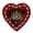 I, variant on Beaded Milagro Heart Patches Flaming Sacred Heart Applique Mexican Folk Art Applique Decor Clothes Badges Sew on Patches Handmade DIY 2pieces