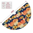 Adobk fall Pumpkin Daisy Print Christmas Tree Skirt Christmas Tree