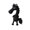 Black A, variant on Keychain Pendant 3D Cartoon Horse Design Key Chain with Metal Ring Multifunctional Keychain Gift Accessory