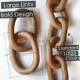 thumbnail image 4 of Producto de decoración con eslabones de cadena de madera, elevaciones para mesa de café, 4 of 6