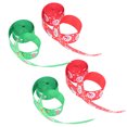 thumbnail image 2 of Red Ribbon, Eye Catching Gift Ribbon 5 Yards Per Roll Exquisite Pattern  For Bow For DIY For Wreath, 2 of 8