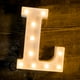 thumbnail image 1 of LED Marquee Letter Light Up Name Sign Lámpara de letras de control remoto para boda Fiesta de cumpleaños Lámpara de Navidad alimentada por batería Home Bar Decoración Sincero  Hogar, 1 of 3