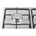 thumbnail image 4 of 23Inch Gas Cooktop, 4 Burners Built-in Gas Stove Kitchen Cooktop Stainless Steel Electronic Pulse Ignition Thermocouple Protection NG Convertible Propane Cooktop for Cooking (4 Burners Sliver), 4 of 7