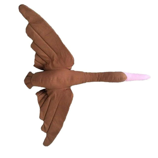Muñeco de peluche de cisne para niños, adorno colgante de techo para decoración de habitación de bebé. marrón