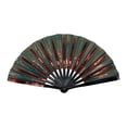 thumbnail image 1 of Fiudx Abanico de Kung Fu de 25 Cm, Diseño de Rayas Coloridas, Herramienta Tradicional para Artes Marciales, Ligero y Duradero, Perfecto para Entrenamiento y Presentaciones, Accesorio Llamativo, Ideal, 1 of 2