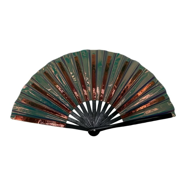 Fiudx Abanico de Kung Fu de 25 Cm, Diseño de Rayas Coloridas, Herramienta Tradicional para Artes Marciales, Ligero y Duradero, Perfecto para Entrenamiento y Presentaciones, Accesorio Llamativo, Ideal