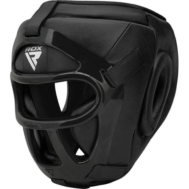 Casco de boxeo RDX MMA Muay Thai con rejilla frontal extraíble