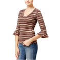 thumbnail image 1 of Free People - Camiseta con adornos de volantes y purpurina para mujer, multicolor, talla mediana Free People Camiseta adornada, 1 of 2