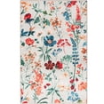 thumbnail image 2 of BERTHMEER 2'x3' Small Beige Floral Area Rugs for Bathroom Bedroom Entryway Kitchen Dorm Entrance Non Slip Washable Vintage Oriental Flower Rugs, 2 of 6