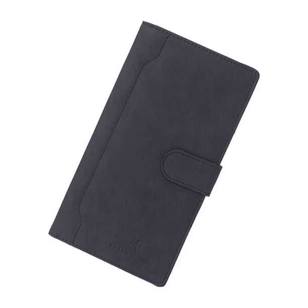 Cartera para tarjeta de identificación Qarigey soporte de almacenamiento para pasaporte Carteras Negro