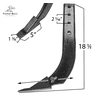 2pcs Box Blade Shank & Point 4 Holes 18" Long .75" Thick, 2.5" wide Farmer Bob's Parts 49684