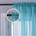 thumbnail image 3 of AUQ 2 Panel Sets Bedroom Curtains 78 Inch Length Sheer Curtain Pink Purple Ombre Curtains Rod Pocket Drapes for Girls Living Room Mermaid Bedroom Nursery Kid Window Decor Curtain Sheers, 3 of 7