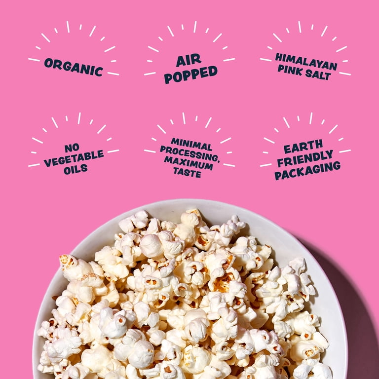 Lesser Evil ポップコーン ブッダボウル ヒマラヤピンク 5オンス (6個パック)6 Himalayan Pink Salt Organic Popcorn 