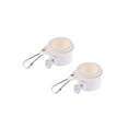 thumbnail image 1 of pole rings 2Pcs Rotating Mounting Rings 360 Degree Free Spinning Flag Pole Kit 0.75-1.02Inch Diameter (White), 1 of 6