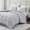 White Grey Dot, variant on Casa Platino Queen Size Comforter Set – Duvet Insert Queen Size - Ultra Soft & Cozy Brushed Microfiber Queen Size Bedding Set with Queen Comforter & 2 Queen Shams – White Base Grey Dot