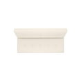 DHP Nola Futon, White Faux Leather