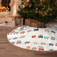 thumbnail image 5 of Sikiie Colorful Trains Nativity Christmas Tree Skirt, Jesus Christian Winter Holiday Tree Mat Decoration(30-48IN), 5 of 6