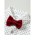 thumbnail image 6 of CARETOO Newborn Boy Dress Outfit Baby Boy Suit Dress Clothes 5Pcs Set Infant Dress Shirt Vest Bowtie Corsage Pants Baby Boy church outfit 0-24 Months, 6 of 20