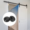 thumbnail image 5 of 4pcs Anti-Jump Disk Block Sliding Barn Door Hardware for Sliding Barn Wood Door, Black, 5 of 5