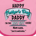 thumbnail image 4 of Inktastic Happy Father's Day Best Ever Boys or Girls Baby Bib, 4 of 4