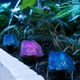 thumbnail image 4 of CRILSTYLEO 1Ud Piedra Solar Jardin Empotrada Exterior Morado Resistente Agua, 4 of 5