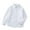 White, variant on LNMQLPDBS Boys Dress Shirts Toddler Turn Down Collar Long Sleeve Button Down Shirt with Chest Pocket Lapel Dressy Tops for Back to School White 7-8 Years
