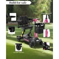 thumbnail image 5 of 15 Miles Long Range 4 Wheels Mobility Scooter for Adults&Seniors-Lightweight Fully Automatic Folding Scooter, 46lbs with 350W Powered Electric Wheelchair,Lithium Battery, Airline-Approved,Pink, 5 of 7