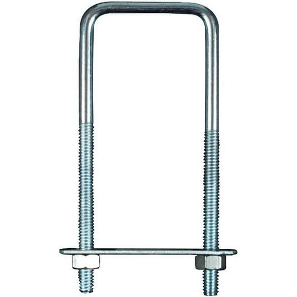 Baron Manufacturing 20311 U- Bolt Square 0.31 x 2 x 3 in. Zinc Plated