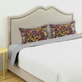 thumbnail image 3 of Yayeee Pillowcase Standard Size Set of 2 Satin Wrinkle Resistant Pillow Case, Yellow Floral, 3 of 8