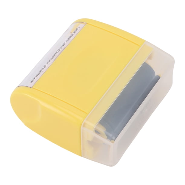 Rodillo De Tinta Protector De Identificación, Protección De Privacidad, Sello De Rodillo De Prevención De Robo De Identidad Con 3 Recargas Para Documentos De Facturas