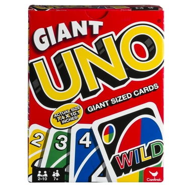 uno giant family card game with 108 oversized cards walmart com
