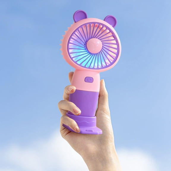 SNGMN Handheld Mini USB Rechargeable Portable Fan, Small Pocket Fan for Personal Cooling Outdoor Travel, 3 Speeds Quiet Operation