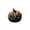 black and gold, variant on Halloween Pumpkin Decorations Gothic Halloween Decor 3 Inch Spooky Skeleton Pumpkin Haunted House Black and Gold Accent for Halloween Party Table Display, 1 Pack