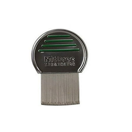 Nit Free Terminator Lice Comb - Professional Stainless Steel Comb for Effective Head Lice Treatment (Color May Vary) (Pack of 1)
