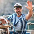 thumbnail image 4 of 2 Pieces Navy Marine Admiral Style Hat - Adjustable Shisailor Cap, 4 of 5