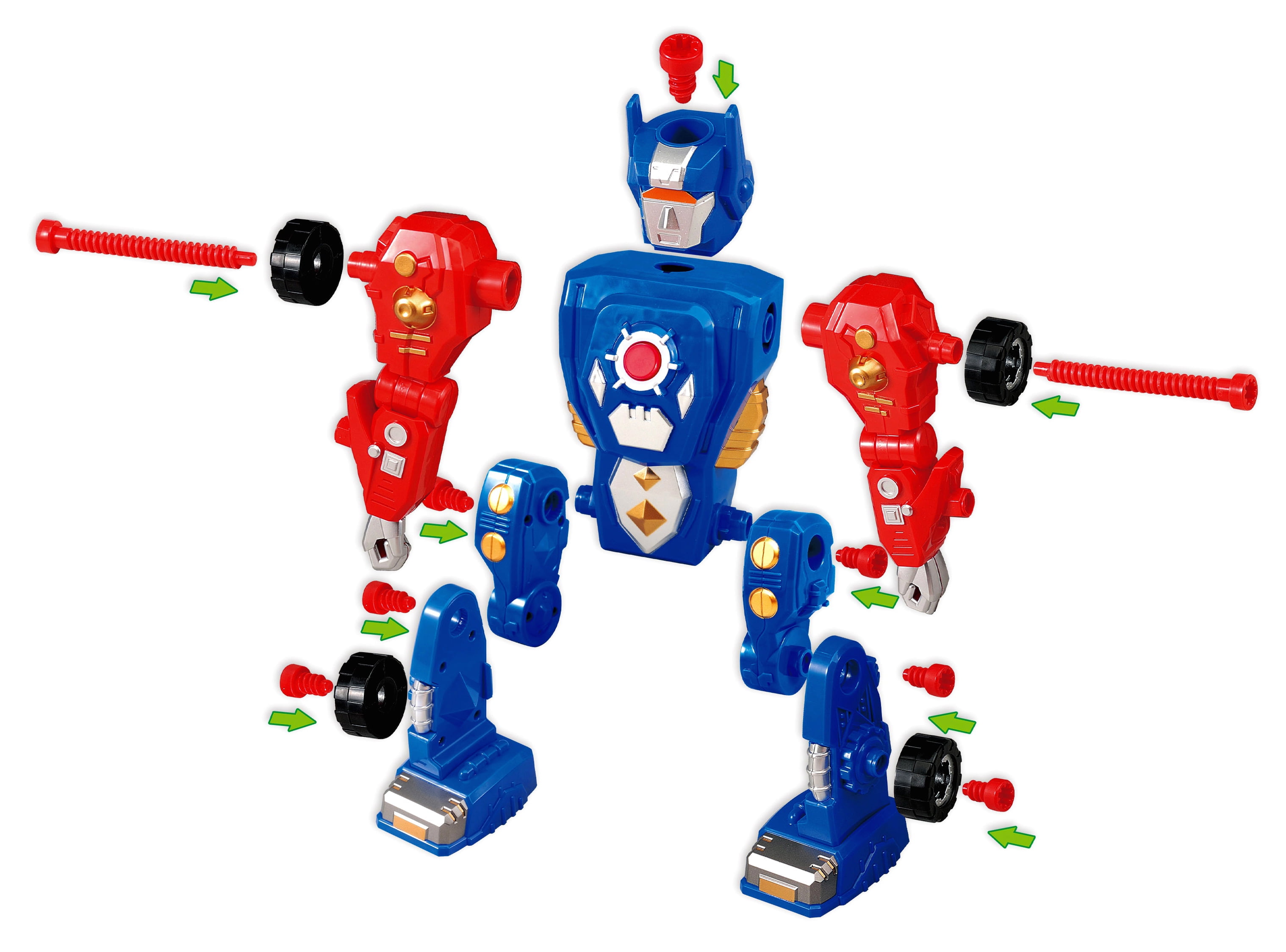 Robotic Revolution Take-A-Part Transformer Robot Building Kit Construction Toy With 31 Pieces