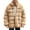 Khaki, variant on Lovskoo Mens Winter Coats Faux Fur Jacket Thick Warm Long Sleeve Open Front Cardigan Faux Furry Long Coat Jacket Solid Outerwear Black
