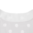 thumbnail image 6 of VEKDONE Womens Plus Size Dress Sleeveless Crew Neck Beach Dresses Polka Dot Chiffon Ruffled A-Line Dress Casual Party Flared Sundress White XXL, 6 of 7