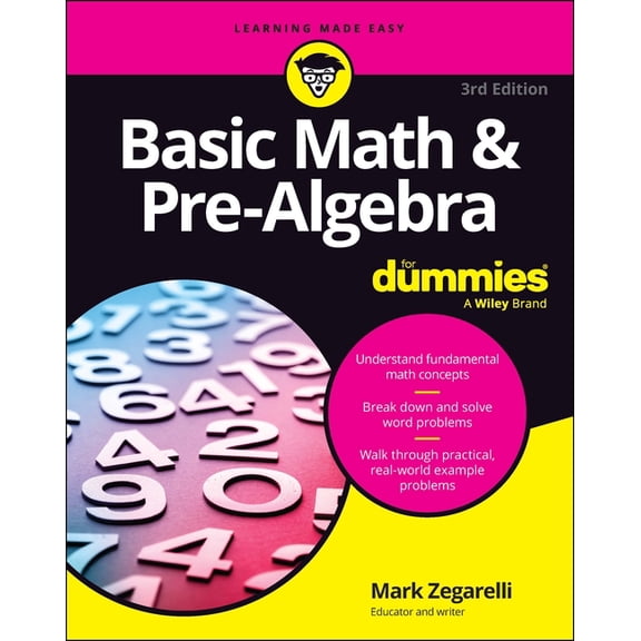 Basic Math & Pre-Algebra for Dummies, (Paperback)