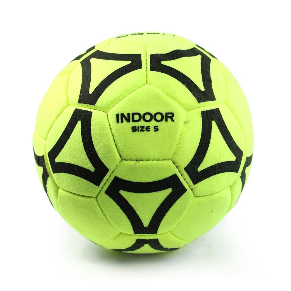 Uber Soccer Felt Indoor Soccer Ball Bundle - Set of 12 - Neon (Neon Yellow, Size 4)