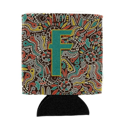 

Carolines Treasures CJ2013-FCC Letter F Retro Tribal Alphabet Initial Can or Bottle Hugger Can Hugger multicolor
