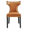 thumbnail image 6 of Side Dining Chair, Rivet Nailhead, Tan, Vegan Leather, Kitchen Cafe Bistro Hospitality Restaurant, Modern Contemporary HB32910, 6 of 8