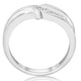 thumbnail image 3 of Pompeii 1/4ct Diamond Mens Wedding Ring 10k White Gold (H/I,I1-I2), 3 of 5