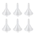 thumbnail image 3 of Juego de 20 embudos mini de plástico transparente para perfumes, aceites esenciales, arte en arena, botellas de laboratorio, 3 of 10
