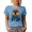 Baby Blue, variant on The Real Workout Starts When You Want to Stop Quote with a Weightlifter, Heather Grey T-Shirt, Large