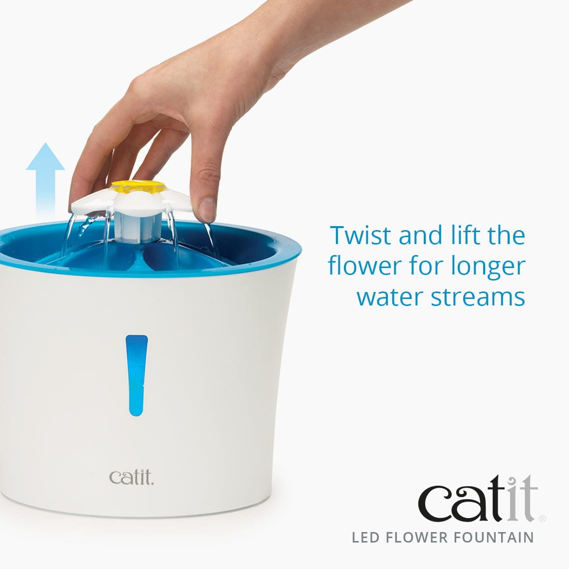Catit Flower Fountain with LED Nightlight